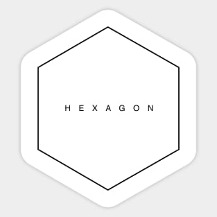 Hexagon, sacred geometry. Sticker